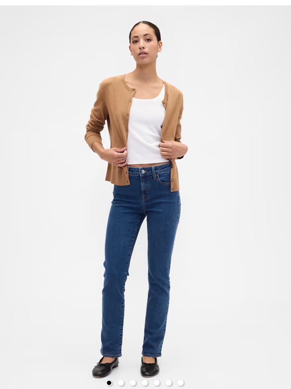 Gap Jeans - “Real Straight” dark blue classic stretch denim 27 Short
